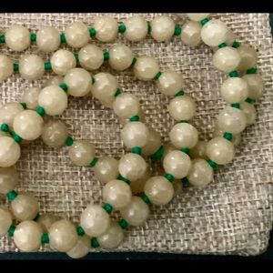 Mother’s Day sale Silver leaf 14 inch jasper knot necklace made in India.